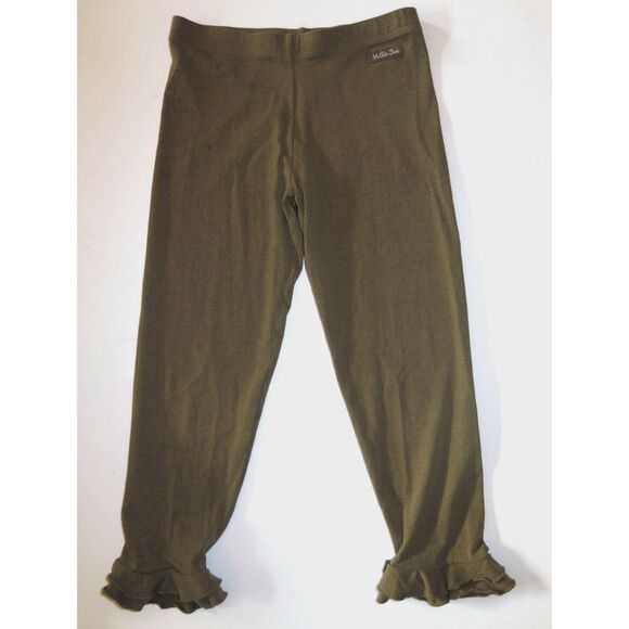 Matilda Jane Hello Lovely Woodland Adventure brown ruffle capri leggings pant 12 - Picture 1 of 3